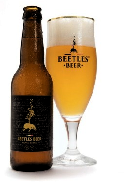 botella de cerveza con un vaso lleno de cerveza